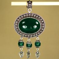 green onyx pendant
